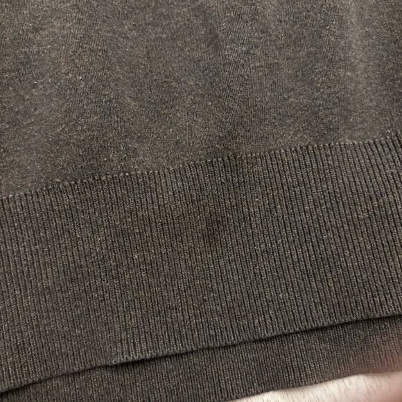 Polo Ralph Lauren Sweater Mens Large Charcoal Pima Cotton 1/4 Zip Preppy Dad - Picture 10 of 10